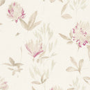 Papier peint floral Profhome 344983-GU papier peint intissé légèrement texturé avec un dessin floral mat beige violet bronze 5,33 m2
