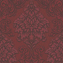 Papier peint baroque Profhome 368983-GU papier peint intissé légèrement texturé au style baroque scintillant rouge argent noir 5,33 m2