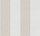 Papier peint à rayures Profhome 948342-GU papier peint intissé gaufré à chaud légèrement texturé avec des rayures mat crème beige blanc papyrus 5,33 m2
