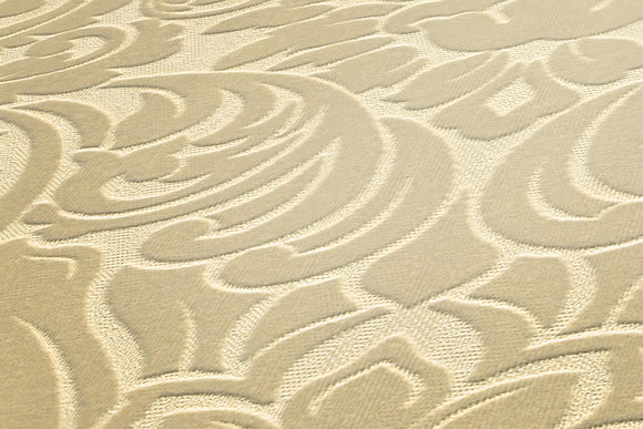 Papier peint baroque Profhome 335831-GU papier peint intissé légèrement texturé au style baroque mat beige 5,22 m2