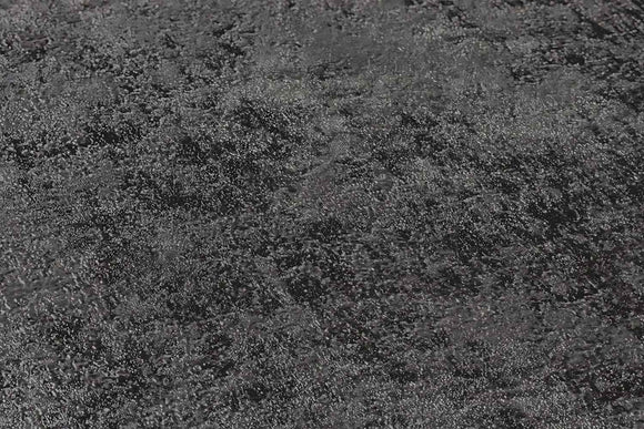 Papier peint ton-sur ton Profhome 374256-GU papier peint intissé légèrement texturé ton-sur-ton brillant noir argent 5,33 m2