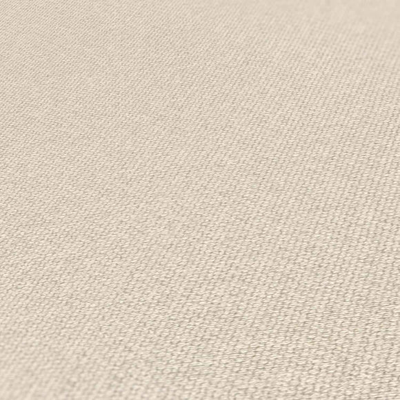 Papier peint unicolor Profhome 387445-GU papier peint intissé gaufré à chaud légèrement texturé unicolor mat crème beige 5,33 m2