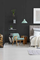 Papier peint ton-sur ton Profhome 371781-GU papier peint intissé légèrement texturé ton-sur-ton mat noir 5,33 m2