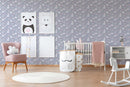 Papier peint enfants Profhome 381251-GU papier peint intissé légèrement texturé avec un dessin infantile mat gris rose beige blanc 5,33 m2-4