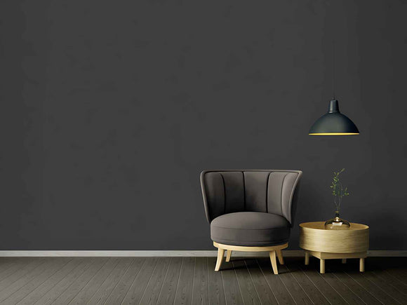 Papier peint ton-sur ton Profhome 371781-GU papier peint intissé légèrement texturé ton-sur-ton mat noir 5,33 m2