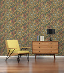 Papier peint floral Profhome 377544-GU papier peint intissé lisse avec un dessin floral mat jaune vert bleu rouge 5,33 m2-5