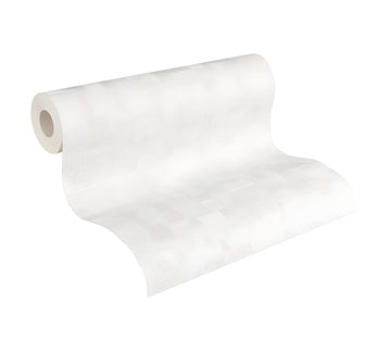 Papier peint texturé Profhome 262516-GU papier peint intissé à peindre texturé à l'aspect textile mat blanc 5,33 m2 - 0