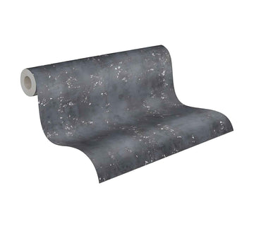 Papier peint aspect pierre carrelage Profhome 378404-GU papier peint intissé légèrement texturé à l'aspect de pierre mat noir 5,33 m2