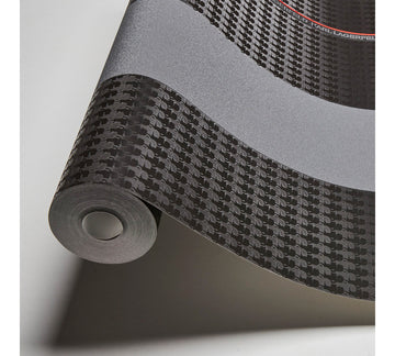 Papier peint à motifs graphiques profhome 378481-gu papier peint intissé lisse design brillant noir rouge gris 533 m2