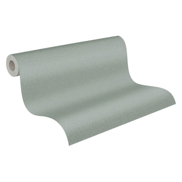 Papier peint unicolor Profhome 387446-GU papier peint intissé gaufré à chaud légèrement texturé unicolor mat vert gris 5,33 m2