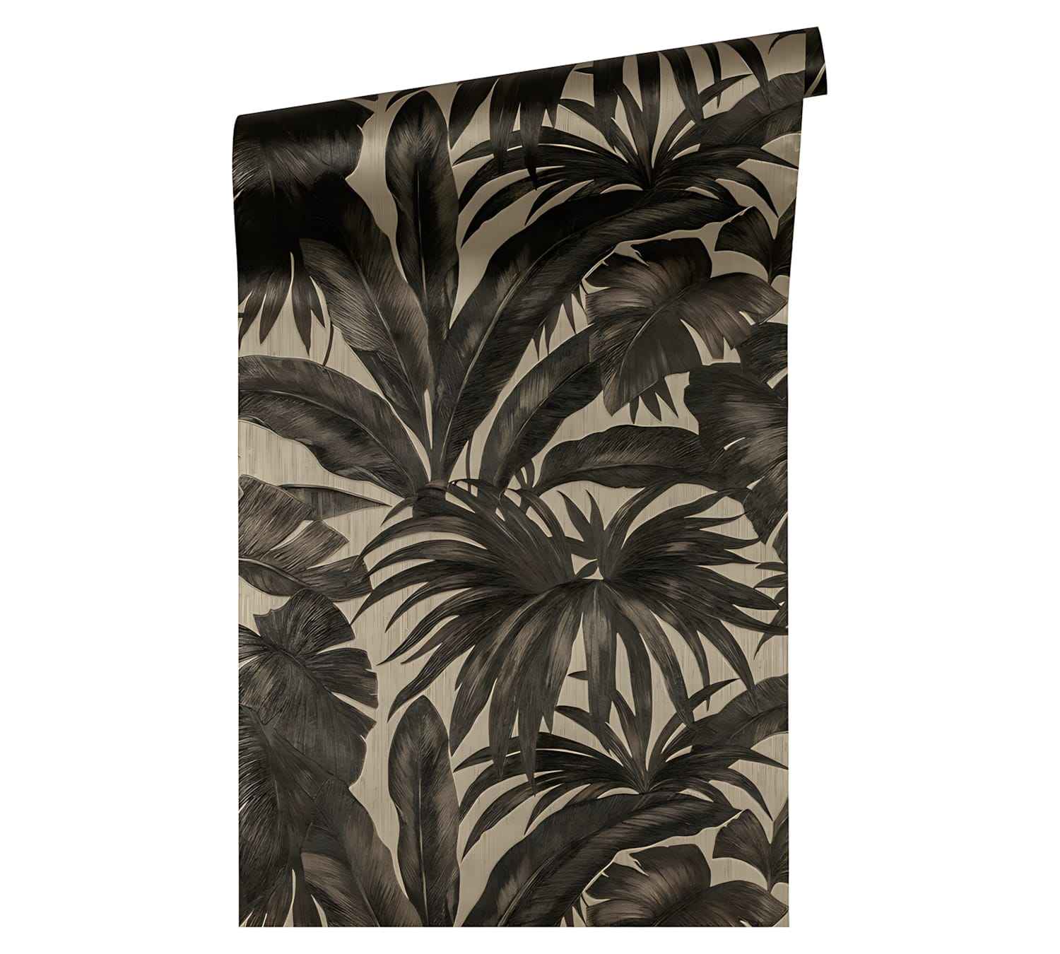 Papier peint de luxe exclusif Profhome 962401-GU papier peint intissé légèrement texturé design brillant brun noir 7,035 m2