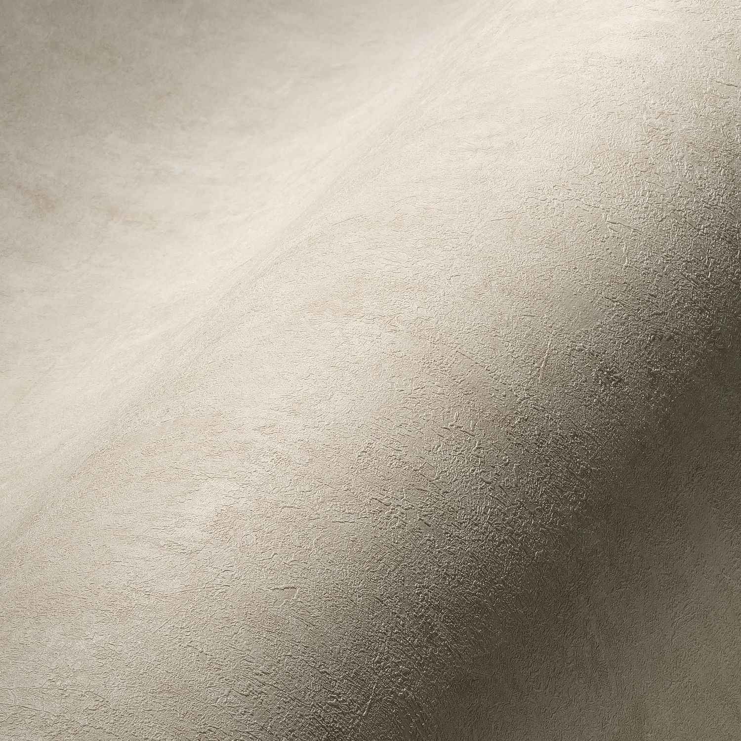 Papier peint aspect crépi Profhome 386933-GU papier peint intissé gaufré à chaud légèrement texturé à l'aspect crépi mat crème blanc-perlé ivoire 5,33 m2
