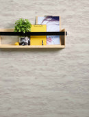 Papier peint aspect pierre carrelage Profhome 959083-GU papier peint intissé lisse avec un dessin nature mat crème blanc 5,33 m2