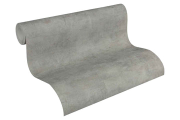 Papier peint aspect pierre carrelage Profhome 306683-GU papier peint intissé texturé avec une texture tangible mat gris 5,33 m2