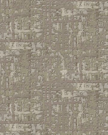 Papier peint aspect textile profhome de120095-di papier peint intissé gaufré à chaud gaufré à l'aspect textile satiné olive gris-beige 533 m2
