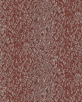 Papier peint motif animal profhome de120126-di papier peint intissé gaufré à chaud gaufré avec un dessin exotique brillant rouge beige 533 m2