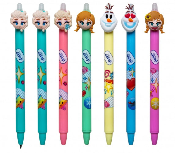 Stylo effaçable rétractable Colorino Disney Emoji Frozen