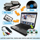 Convertisseur QuickCapture VHS/Cassette/Vinyle vers DVD/CD