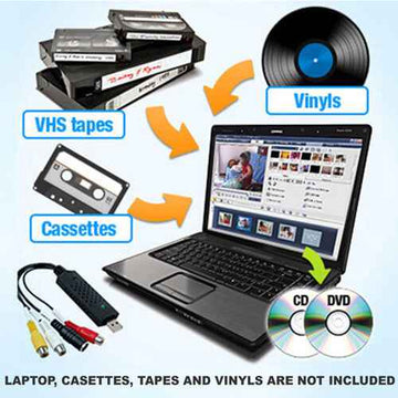 Convertisseur QuickCapture VHS/Cassette/Vinyle vers DVD/CD