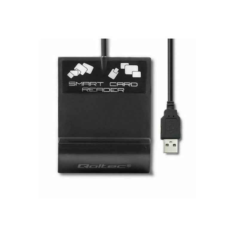 Lecteur de cartes à puce intelligent Qoltec 50636 SCR-0636 | USB type C