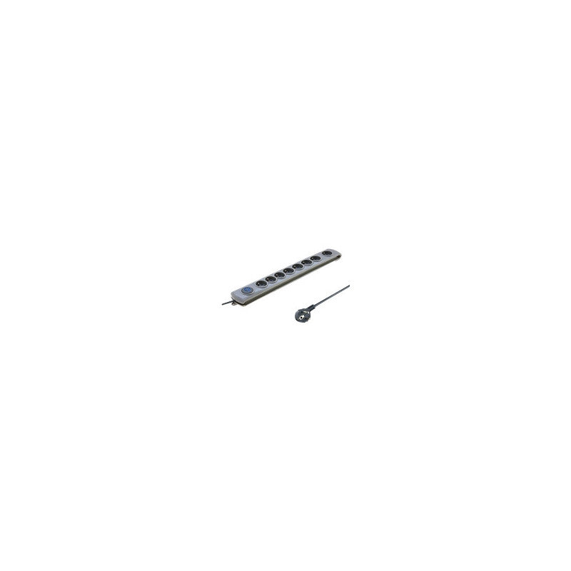 Parasurtenseur | Changement rapide | 8 prises | 3 m | gris