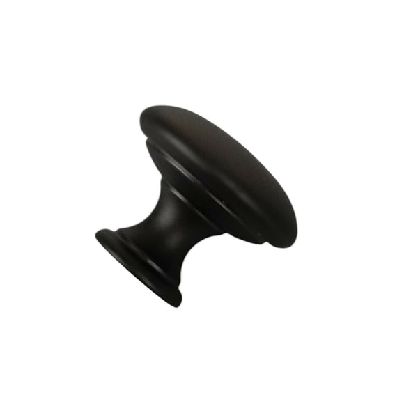 Bouton de meuble CONVEXE, Finition zamak noir