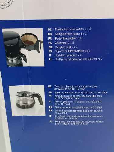 Retour client Ecost, Severin KA 4805 - cafetières (autonomes, café moulu, manuelles, café,