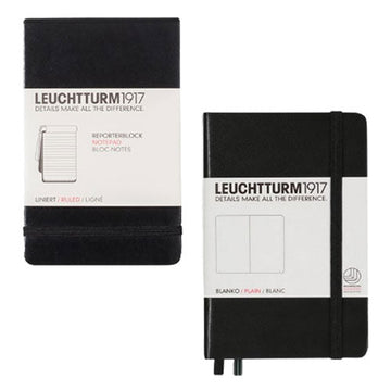 Reporter A6 Pocket Notepad with Hardcover (Black) - 0