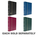 Padded Leatherette A4 Stockbook w/ 32 White Pages