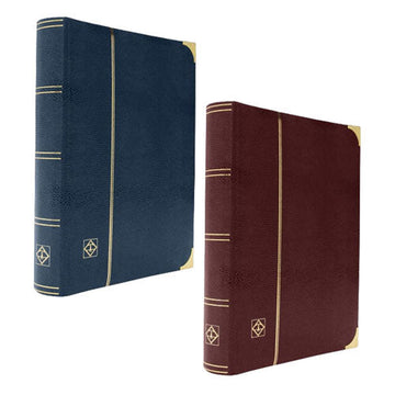 A4 Stockbook with Crocodile Cover & 64 White Pages - 0