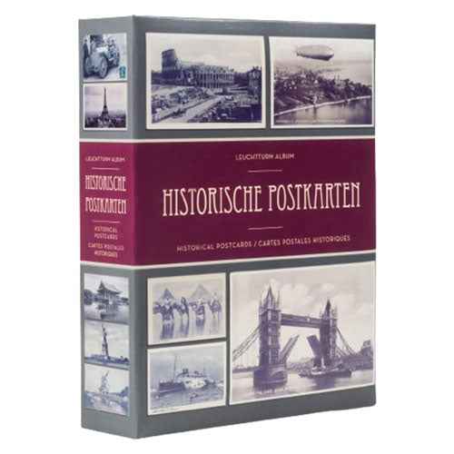 Historical Postcards Album w/ 50 Bound Sheets