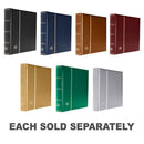 Padded Leatherette A4 Stockbook w/ 64 White Pages