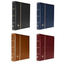 Padded Leatherette A4 Stockbook w/ 64 White Pages