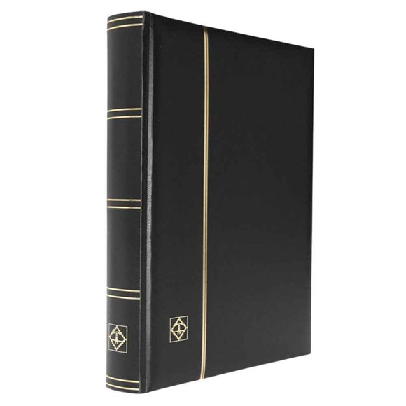 Padded Leatherette A4 Stockbook w/ 64 White Pages