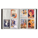 Postcard Album 50 Integrated Clear Sheets (Black)-2