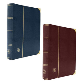 A4 Stockbook with Crocodile Cover & 64 Black Pages - 0