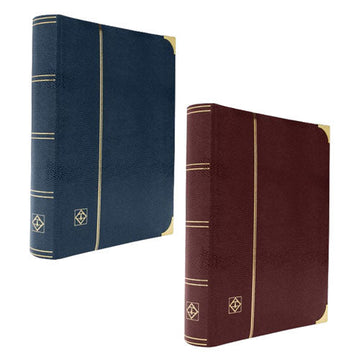 A4 Stockbook with Crocodile Cover & 64 Black Pages - 0