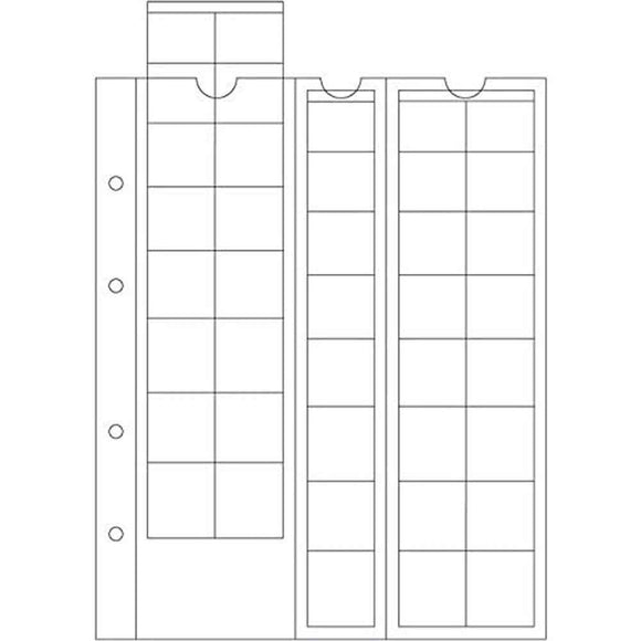 Leuchtturm Optima Euro Coing Sheets 10pk (Clear)