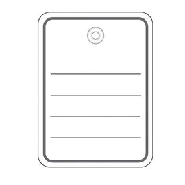 Herma Merch Tags with Eyelet and String 1000pc - 0