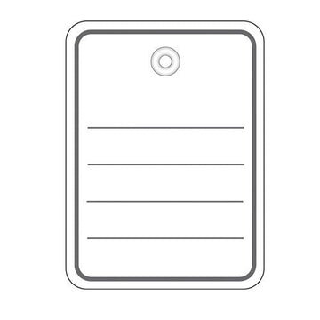 Herma Merch Tags with Eyelet and String 1000pc - 0