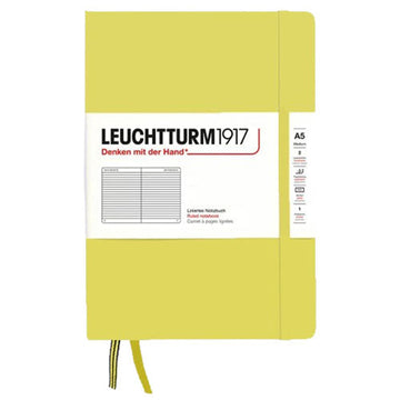 Leuchtturm Hardcover Ruled Notebook A5 (Yellow) - 0