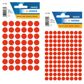Herma Luminous Round Sticker Labels (Red) - 0