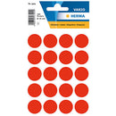 Herma Luminous Round Sticker Labels (Red)-3