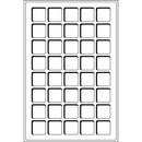 Leuchtturm Square-Spaced 40pc 33mm Coin Tray L 2pk-2