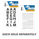 Herma Transparent Film Letter Sticker A-Z (Black)-1