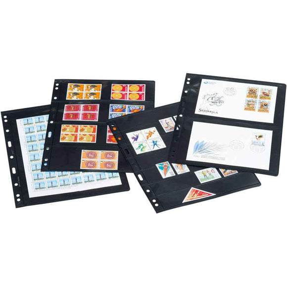 Leuchtturm Optima Plastic Pocket Sheets 10pk (Black)