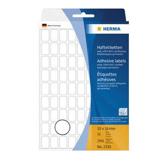 Herma Multi-Purpose Adhesive Labels 10mm (White)