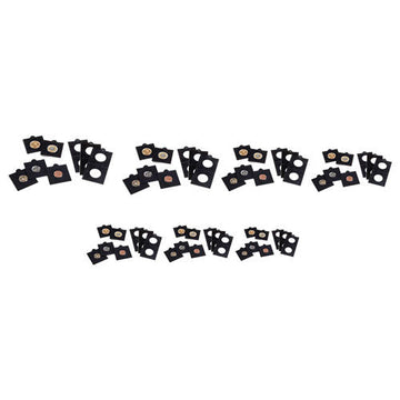 Leuchtturm Matrix Coin Holders 100pc (Black) - 0