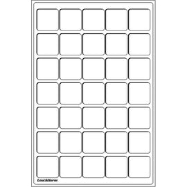 Leuchtturm Square-Spaced 35pc 39mm Coin Tray L 2pk