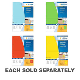 Herma Coloured Labels A4 100pc (199.6x143.5mm)